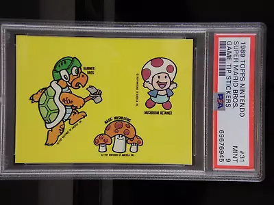 1989 Topps Nintendo Game Stickers #31 SUPER MARIO BROS HAMMER BROS | PSA 9 MINT • $10.50