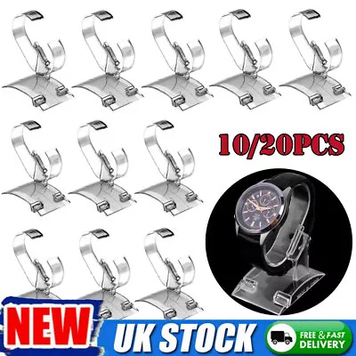 20Pcs Acrylic Clear Jewelry Showcases Bracelet Watch Display Holder Stand Rack • £5.89