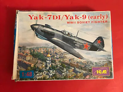 YaK-7DI/Yak 9 (early) WWII Soviet Fighter 1/48 Scale ICM #48041 • $18