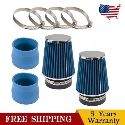 Cold Air Intake System Kit Blue For Mercedes Benz C300 C350 3.0L 3.5L 2008-2012 • $38.99