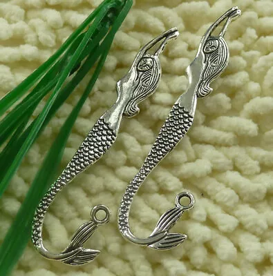 39 Pcs Tibetan Silver Mermaid Bookmarks 81X21MM S2299 DIY Jewelry Making • $14.68