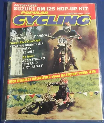 Popular Cycling Magazine-sept 1975-maico 450mx-bultaco 125 Pursang-500 National • $19