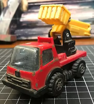 Vintage Tonka Picker Boom Bucket Utility Truck Red/Yellow Die-Cast Hongkong • $54.99