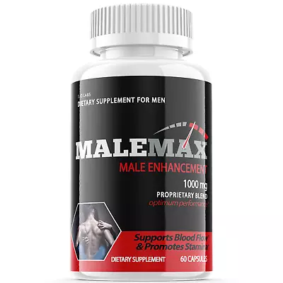 Male-Max - Male Virility Male Max - 1 Bottle - 60 Capsules • $39.95