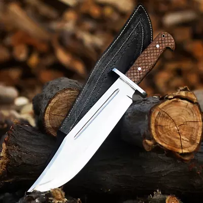 Large Hunting Knife Bowie Sharp Fixed Blade Camping Military Outdoor Survive 16  • $129.99