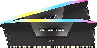 CORSAIR Vengeance RGB DDR5 64GB (2X32Gb) DDR5 5600 (PC5-44800) C36 1.25V Desktop • $567.95