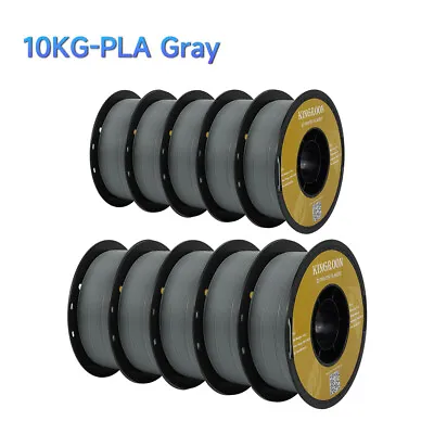 10KG 3D Printer Filament PLA 1.75 Mm FDM Bundles Spools Rolls 10 Packs 1KG Grey • $144.99