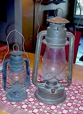 TWO LANTERNS No. 2 Cold Blast Copper Antique RR Barn Lantern CT Ham Rochester NY • $49.99