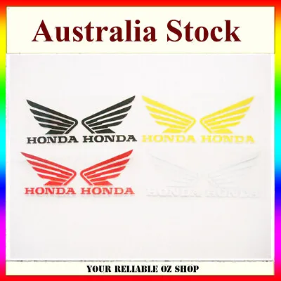 Honda Wing Fuel Petrol Tank Sticker Decal Vinyl Motorcycle Bike Truck Car Ute • $5.99