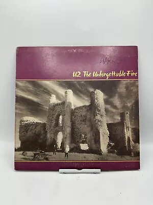 U2 - THE UNFORGETTABLE FIRE - 1984 VG+VINYL Record Ultrasonic Cleaned  Lp • $15
