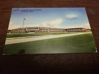 Marion Ohio 1950's  High School Early Chrome Postcard Marion County • $4.99