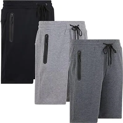 3 Pack: Men Sweat Shorts Soft Casual Cotton French Terry Fleece Lounge Gym Short • $30.99