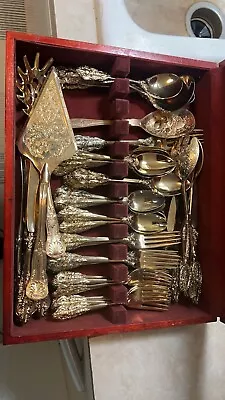 Gold Plate Silverware Set Vintage • $200