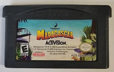 Madagascar Nintendo Game Boy Advance GBA Tested Working Authentic • $3