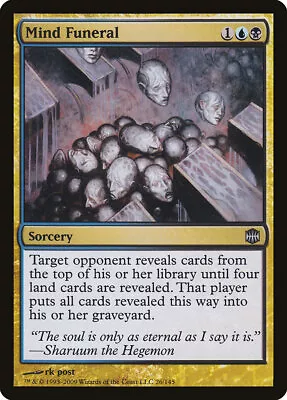 MTG Mind Funeral [Alara Reborn​​​] Moderately Played​​ • $1.54