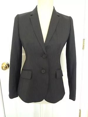 J.CREW 1035 Two-Button Jacket Blazer Pinstripe Super 120s Wool 2P Charcoal $248  • $59.95