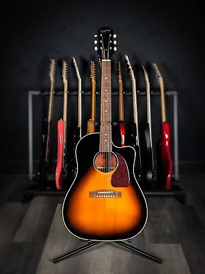 Epiphone “Inspired By Gibson” J-45EC Acoustic/Electric Guitar - Vintage Sunburst • $699.99
