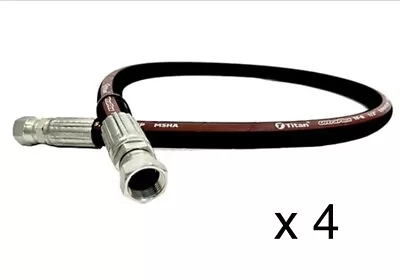 (4 PACK)3/8” J-Flex 68” 4800 Psi Hydraulic Hose W/ Female -06 ORFS Fittings • $68.99