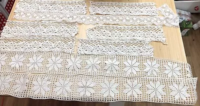 Vintage Haberdashery  Crochet Trim Wide White 4.9 M • £10