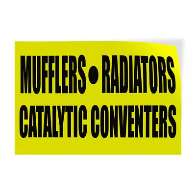 Decal Stickers Mufflers Radiators Catalytic Converters Vinyl Store Sign Label • $36.99