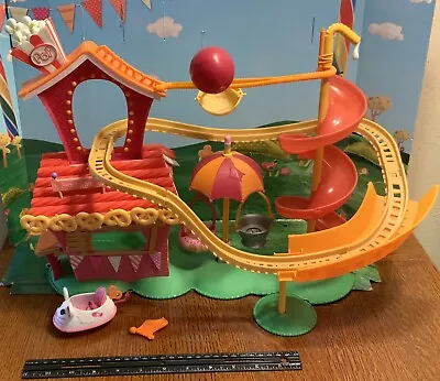 Mini Lalaloopsy Silly Fun House Playset Roller Coaster And Misty Mysterious • $30