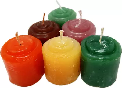 Pack Of 6 Li-Lo Pillar Table Decorative Candles 6 Different Colours In Each Pack • £4.99