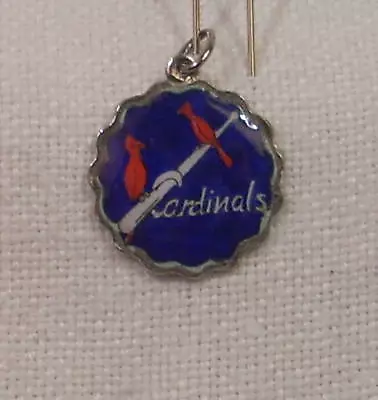 Vintage REU Sterling/Enamel Cardinals Baseball Charm  • $21.99