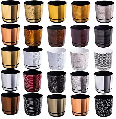 £2.99 • Buy Modern Plastic Flower Plant Pot Small Medium Large Indoor Planter With Saucer