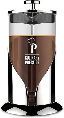 Culinary Prestige 8 Cup French Press Coffee & Tea Maker W/ 18/8 Stainless Steel • $15.99