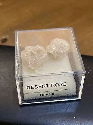 $7.48 • Buy Minerals Rocks Crystals Cased Specimen Treasures Of Earth DESERT ROSE TUNISIA