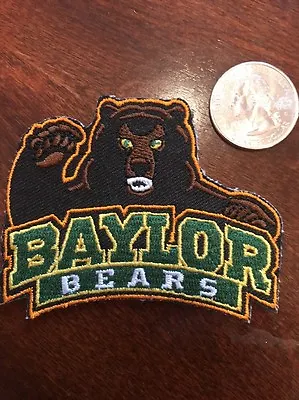 Baylor University Bears Vintage Embroidered Iron On Patch (NOS) 3  X 2  Nice • $6.49