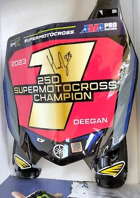 HAIDEN DEEGAN SMX #1 *Signed Ltd Ed YAMAHA Front Number PLATE - HD Authenticated • $499