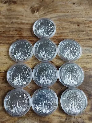 2016 Rwanda Meerkat 1oz X 10  .999 Silver Bullion Coins In Capsules. Rare Find. • £52