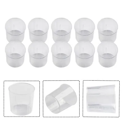 10x 15ml 30ml Medicine Measuring Measure Cups Plastic Craft Glue Paint Pots • £3.66