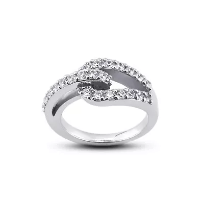 1CT Total F VS2 Round Cut Earth Mined Certified Diamonds 950 PLT. Women's Ring • $6499.88