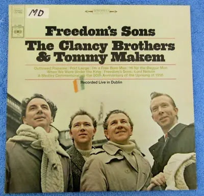 Vintage 1966 LP Record Album FREEDOM'S SONS Clancy Brothers & Tommy Makem Irish • $5