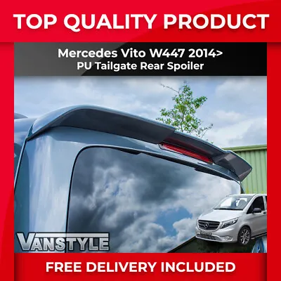 Fits Mercedes Vito W447 2014+ Rear Pu Tailgate Spoiler Oe Wing Not Fibreglass • £86.68