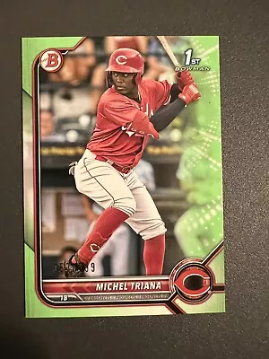 2022 1st Bowman Michel Triani /399 Green Numbered Rookie Card Cincinnati Reds RC • $0.99