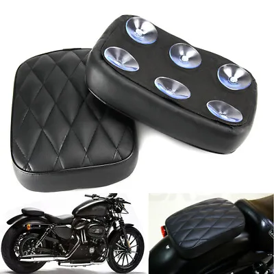 Diamond Passenger Seat Pillion Pad 6 Suction Cup For Harley Chopper Motorcycle • $16.87