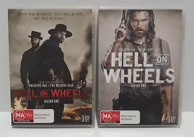 Hell On Wheels  Seasons  1  &  2  DVDs   Excellent Condition  Region 4 • $15