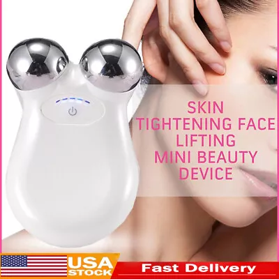 $25.99 • Buy Pro Microcurrent Facial Massager Machine Device Face Anti-Wrinkle Roller US