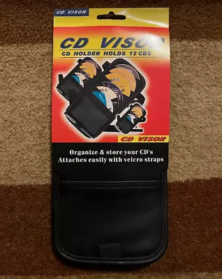 New CD / DVD Holder - Hold 12 CD / DVD Fits On The Sun Visor Of Most Vehicles • $5