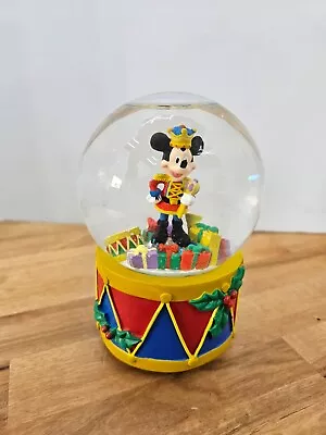 Walt Disney Musical Snow Globe Mickey Mouse Parade Of The Wooden Soldiers • $24.99