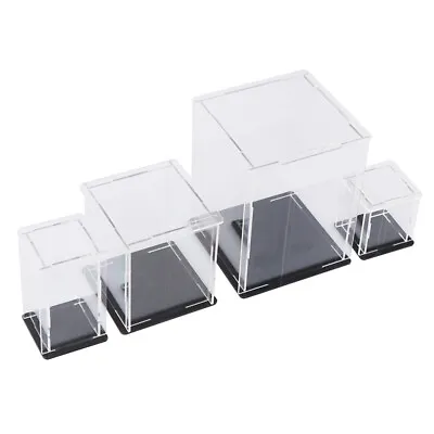 Acrylic Display Case Self-Assembly Clear Cube Box UV Dustproof Toy Protectit :da • £4.04