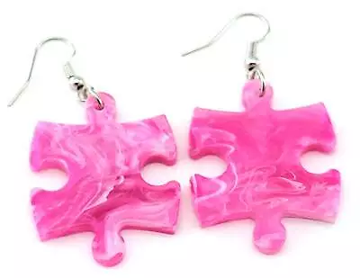 Puzzle Piece Earrings Vortex Style - Choose Your Color • $3.52