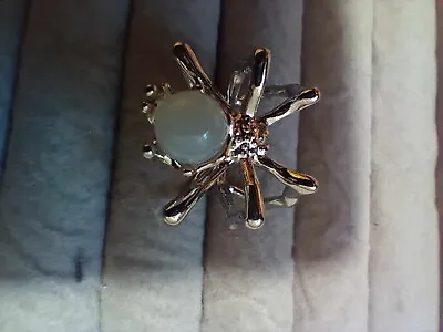 New Silver Spider Ring Wc1 / Vw12  Free Pouch • $4.96