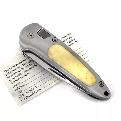 Vintage Boker Germany 7107C Top Lock II - White Bone • $58