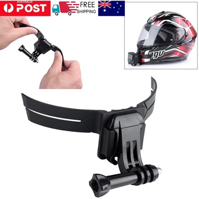 $10.79 • Buy Motor Helmet Camera Mount Motorbike Hat Front Chin Holder Bracket For GoPro