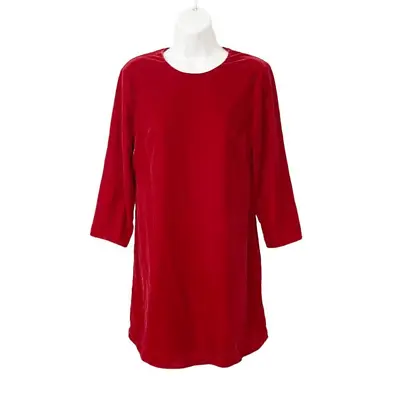 NWT & Other Stories Red Velvet A-Line Open Back Mini Party Dress Size 2 • $89