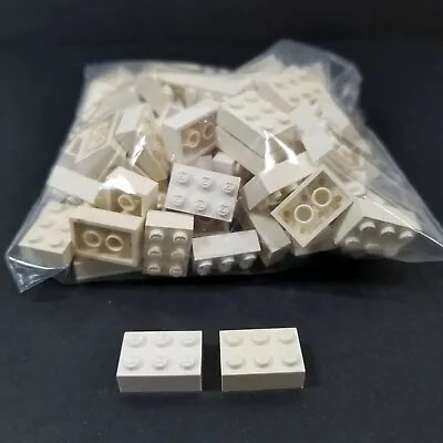 100 Pcs LEGO MODULEX 3x2 White Brick Architecture Model Building Vintage • $49.99